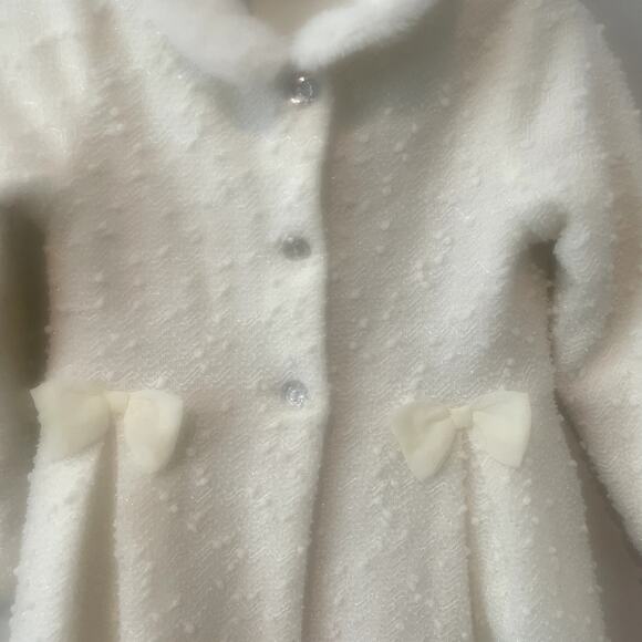 Christmas Holiday Sparkle Tulle Dress with Matching Coat Sz 4T - Picture 9 of 13